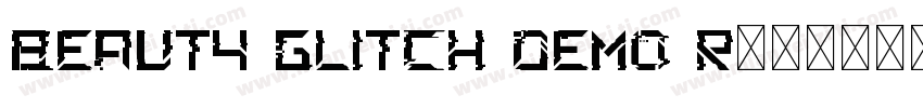 Beauty Glitch Demo R字体转换